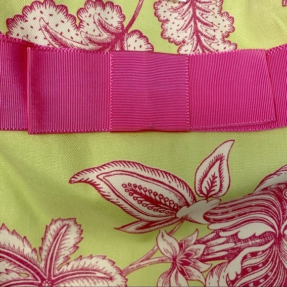 MOLLY B. Mini Skirt Size 2  Pink/ Green French Toile Preppy Chic - Picture 4 of 6